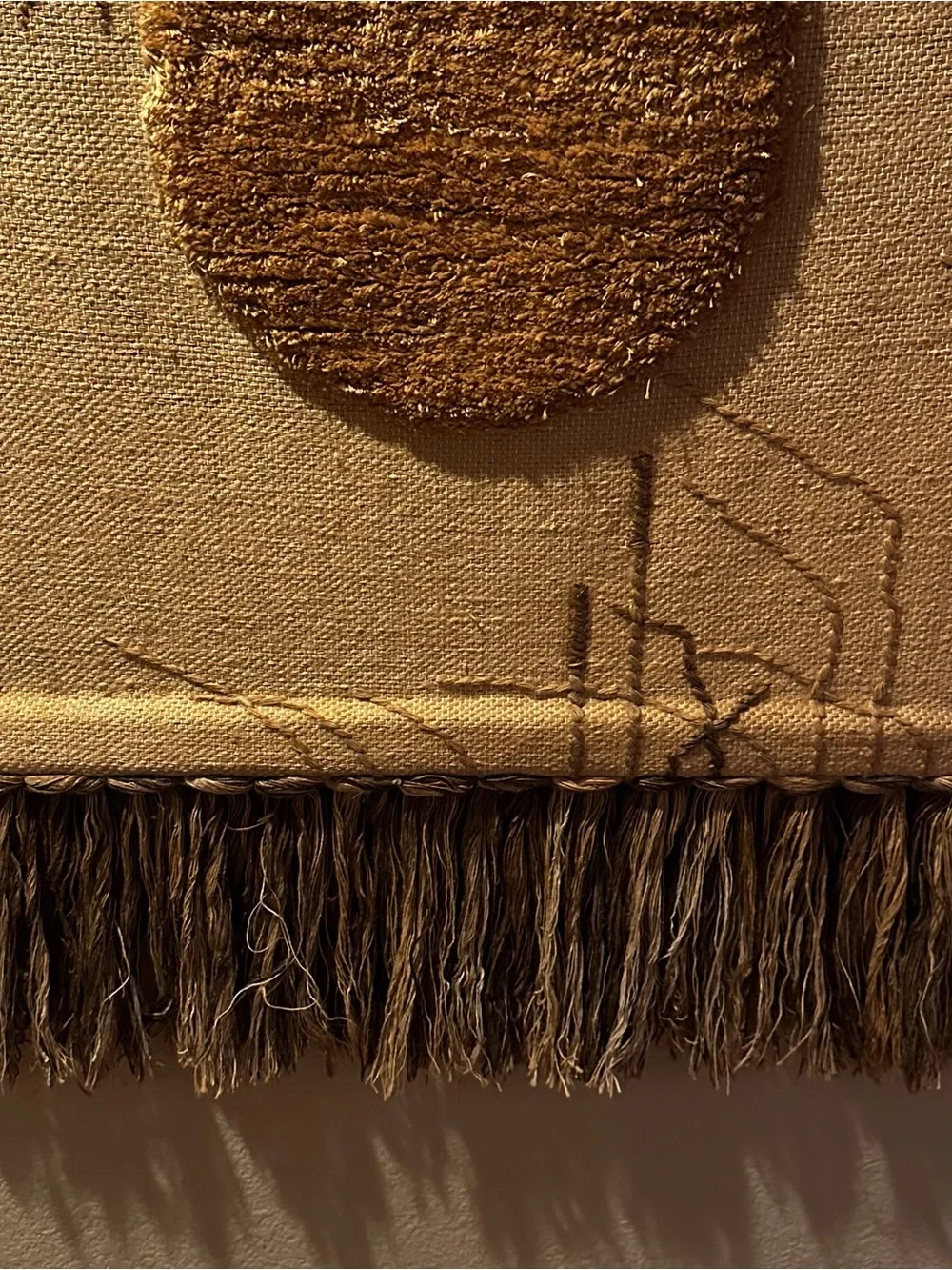 Mid-Century Modern Don Freedman Fiber Art Tapestry Wall Hanging 30”x44”